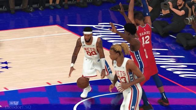 NETS vs 76ERS | NBA 2K23 смотреть онлайн