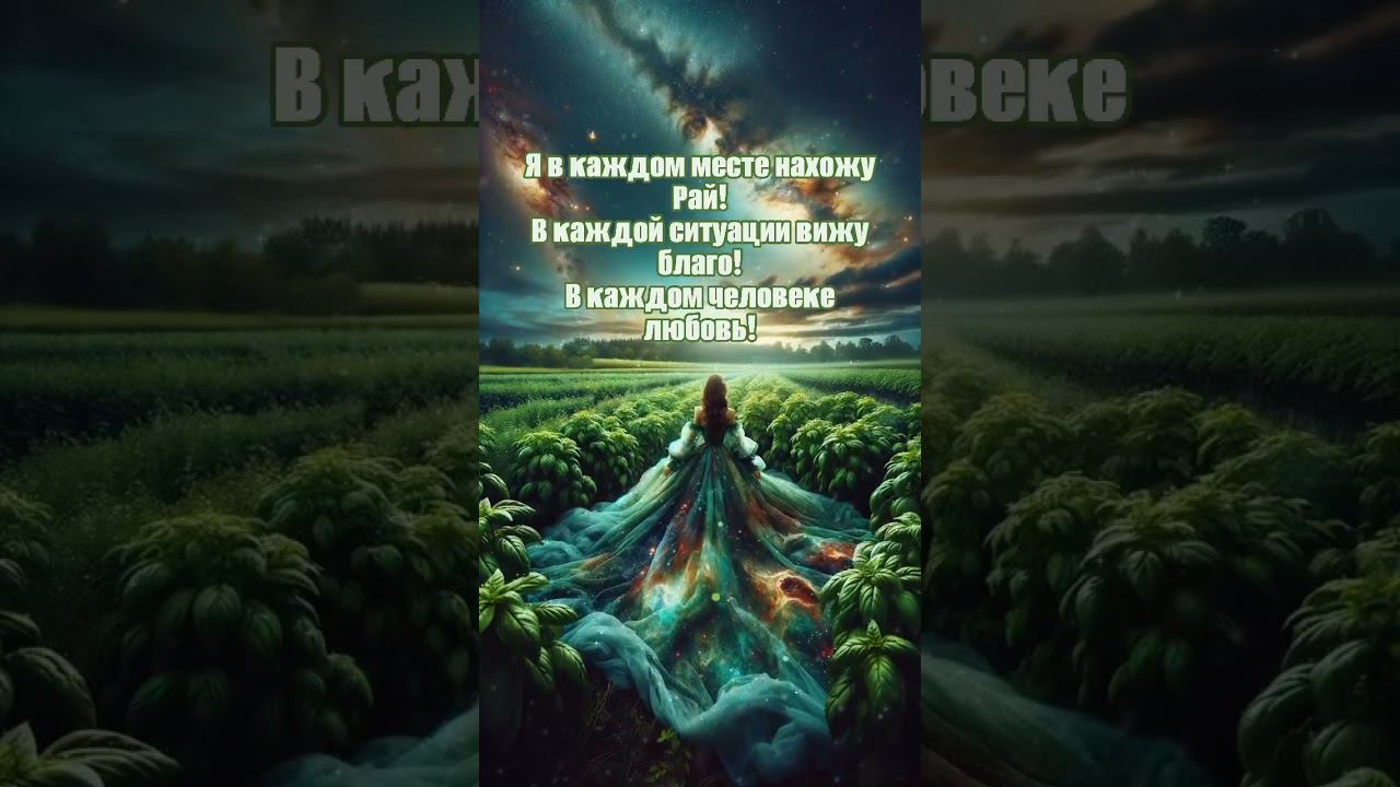 Я в каждом месте нахожу Рай #аффирмации #любовь #жизнь #душа #изобилие #гармония #природа смотреть онлайн