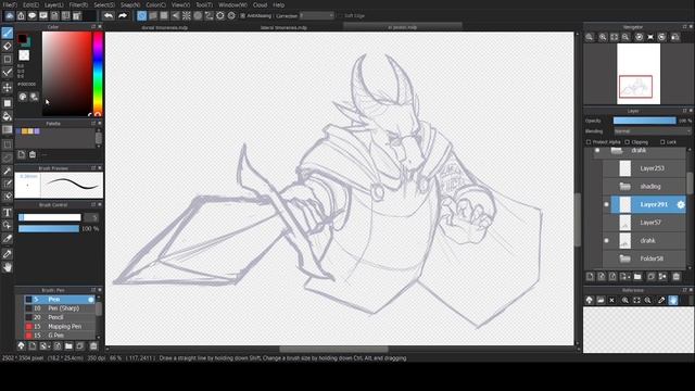 Medibang Paint Pro Tutorial- Curve Tool смотреть онлайн