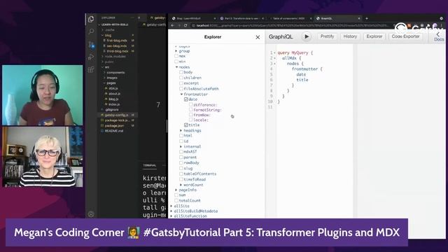 Livestream | Megans Coding Corner — Gatsby Tutorial Pt 5: Focus on Transformer Plugins & MDX Conten смотреть онлайн