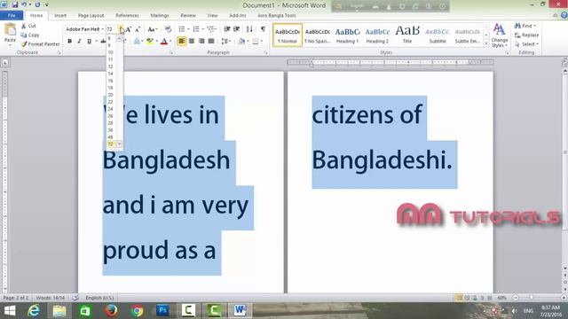 5. How to change Font in using home tools MS office word 2010 | MS Word Tutorial смотреть онлайн