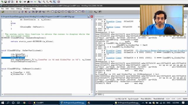 Advanced breakpoint techniques. Break on access, conditional breakpoint and break multiple. смотреть онлайн