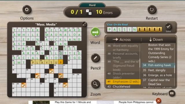Microsoft Ultimate Word Games\Daily Challenge \ 6-17-2018 - Crosswords: Solve the Mystery Clue смотреть онлайн