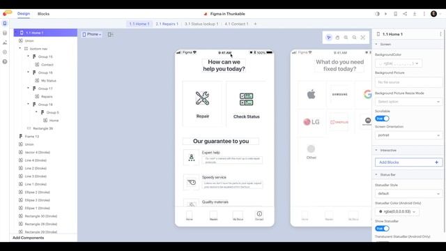 Import a Design from Figma to Thunkable смотреть онлайн