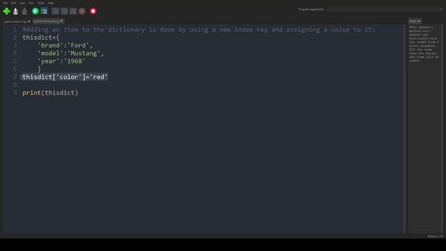 Python Basics 40 # Adding Items to the Dictionary смотреть онлайн