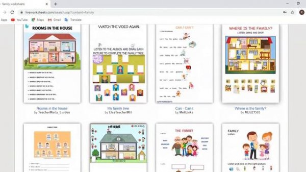 الموقع الشامل Live worksheets