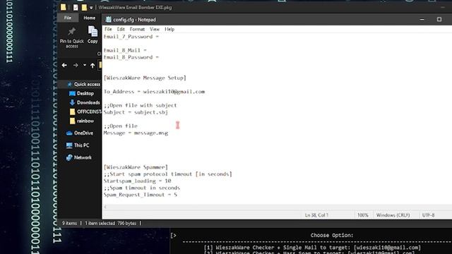 WieszakWare Email Bomber / Single Email messages with multiple emails! + free email pack! by Wiesza смотреть онлайн