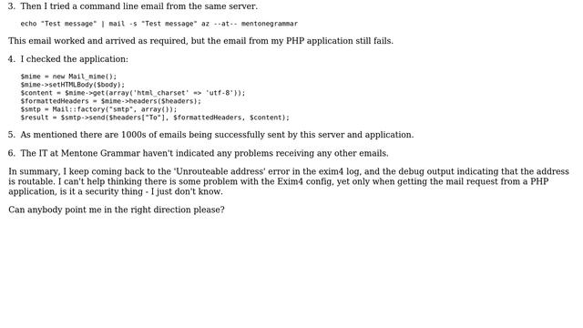 DevOps & SysAdmins: Sending mail from PHP gives Unrouteable address смотреть онлайн