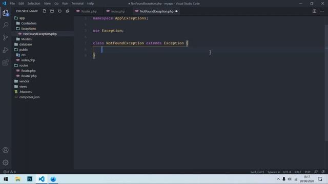 Créer un site avec PHP (POO) - Les exceptions смотреть онлайн