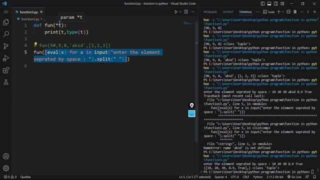 variable length argument in python ?? | Python Programing #50 | by AKSD SOLUTION смотреть онлайн