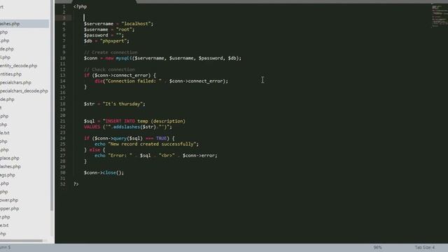 String Functions in PHP: Addslashes function in hindi смотреть онлайн