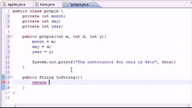 Java Programming Tutorial 42 toString class смотреть онлайн