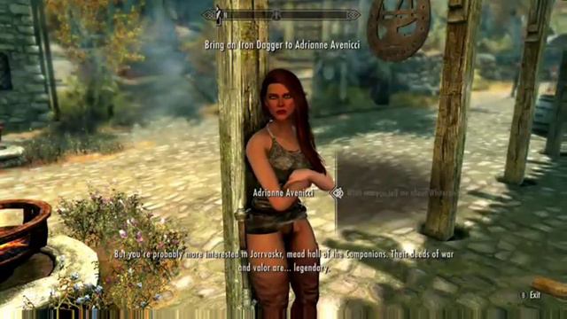Skyrim SE - Clea Fights a Dragon and Goes to Whiterun смотреть онлайн