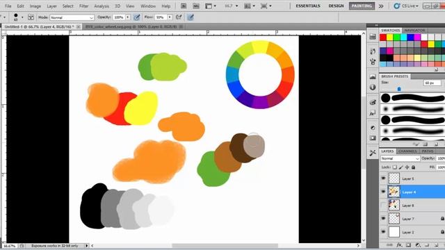 how to blend colors in Photoshop mixing colors - drawlifestyle смотреть онлайн