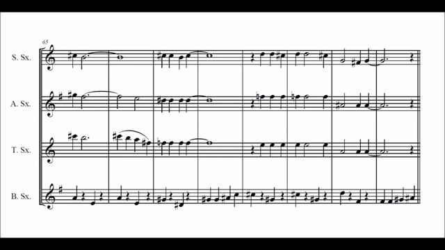 Mr Sandman For Saxophone Quartet