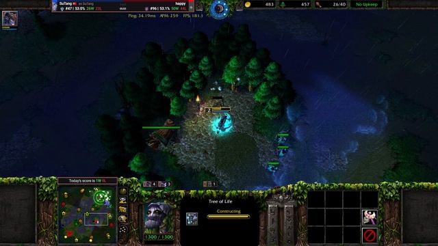 【恶意暂停和骂人被多次举报之人 以牙还牙】Warcraft III 1v1 Vs 🇨🇳Orc MMR 1810 W3C 1.36.0 魔兽争霸III：重制版