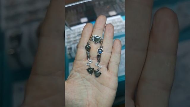 Лабрадориты. Ручная работа. Серебро росспроба925. смотреть онлайн