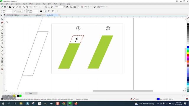 Corel Draw Tips & Tricks Extend a object and at a angle смотреть онлайн