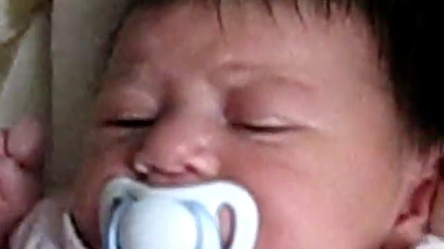 Isabella's First Ride In A Baby Swing