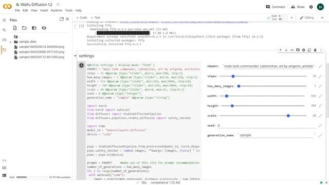 Setting up an AI to generate high quality ANIME images! | Google Colab | Tutorial and Demonstration смотреть онлайн
