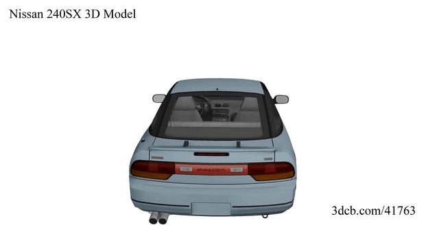 Nissan 240SX 3D Model смотреть онлайн