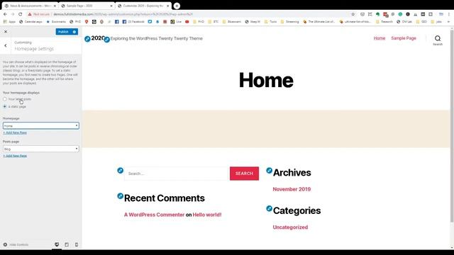 WordPress 2020 Theme First Look (Wordpress 5.3 release) смотреть онлайн