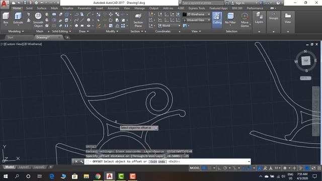 Rocking Chair 3D Model, AutoCAD Basic 3d Modeling Training for Beginners - Qasim Danish смотреть онлайн
