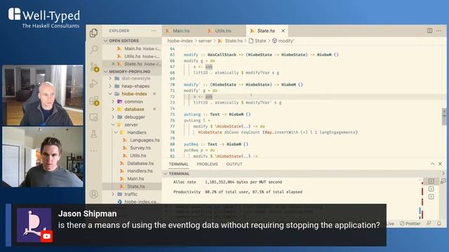 Profiling Memory Usage With eventlog2html and ghc-debug смотреть онлайн