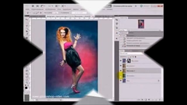 коллаж уроки фотошопа смотреть онлайн