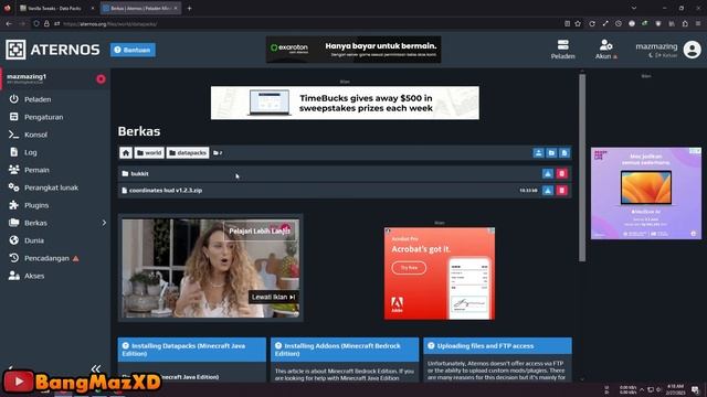 CARA MENAMPILKAN KOORDINAT MINECRAFT TANPA TOMBOL F3 dengan Vanila Tweaks Coordinates HUD terbaru. смотреть онлайн