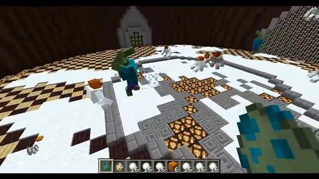 Mutant Zombie Vs Mutant Snow Golem - Minecraft Mob Battles - Mutant Creatures Mod смотреть онлайн