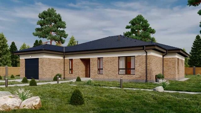 Проект коттеджа "Камелия" смотреть онлайн