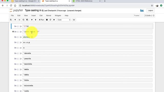 Type casting in q смотреть онлайн