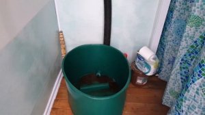 Торфяной туалет зимой