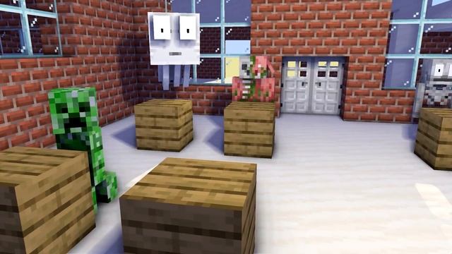 Monster School : spin wheel horror & funny Challenge [ part 3 ] - Minecraft Animation смотреть онлайн