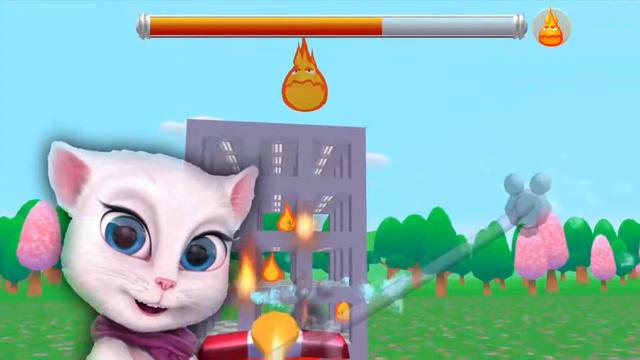 АНЖЕЛА играет FIRE в Gocco Fire Truck: 3D Kids Game videos for kids смотреть онлайн