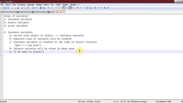 Instance variable in java смотреть онлайн