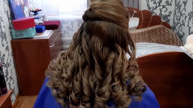 ВЕЧЕРНЯЯ ПРИЧЁСКА С ЛОКОНАМИ НА СРЕДНЮЮ ДЛИНУ ВОЛОС.ОЦЕНИТЕ МОЮ РАБОТУ КОММЕНТАРИЕМ. смотреть онлайн