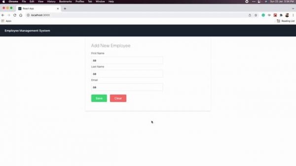 Spring Boot + React Full Stack Web Application with Tailwind CSS