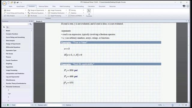 Simple Conditional "If" Statement in Mathcad Prime смотреть онлайн
