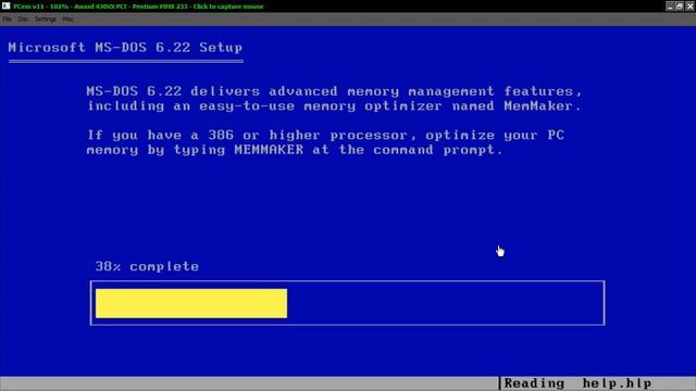 PCem Tutorial - Download & Install MS-DOS 6.22 смотреть онлайн