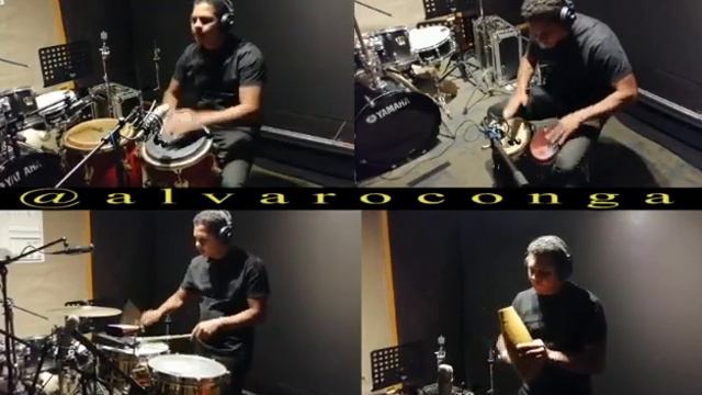 sesión de Percusión Conga - Bongo - Timbal - guiro / percussion session смотреть онлайн