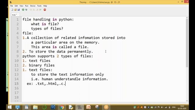 File Handling in Python | What is File and Types of Files in Python | Learn python online смотреть онлайн