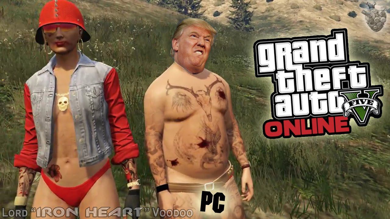ГОЛЫЙ ДОНАЛЬД ТРАМП В GTA ONLINE ► GTA ONLINE [60 fps] #50 ЧИТЕРЫ В GTA 5 ONLINE ВИДЕО GTA 5 ONLINE смотреть онлайн