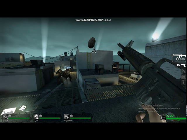 Прохождение Left 4 Dead Глава 1 нет милосердию Крыша #5