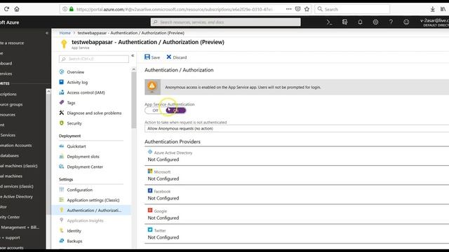 How to Authenticate an Azure AD, Configure Azure Web App to Use Azure Active Directory смотреть онлайн