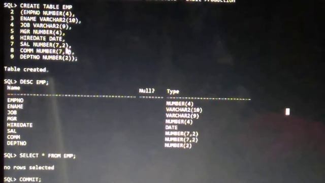 HOW TO CREATE A TABLE IN ORACLE(SQL) IN TELUGU LANGUAGE смотреть онлайн