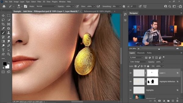 Add Shine to Jewellery with "Color Dodge" in Photoshop!