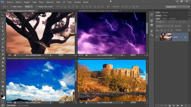 Curso Photoshop CS6 Capítulo 2 Organizar Imágenes Abiertas Ventanas de Documento10 смотреть онлайн