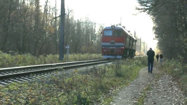 Тепловоз 2М62-0748 резервом смотреть онлайн